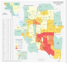 map shows property value increases in
