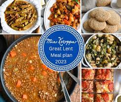 2023 great lent meal plan mia kouppa