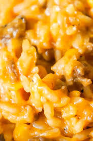 instant pot cheesy ground beef and rice