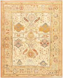 ivory antique turkish oushak rug