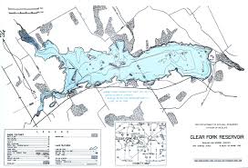 clear fork lake fishing map central