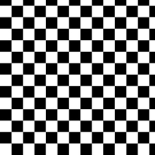 black and white checker fabric