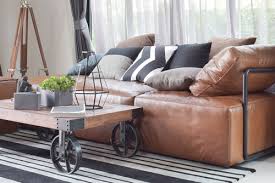 clean diffe types of leather sofa