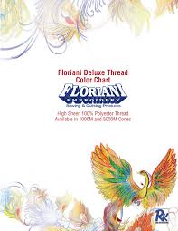 Floriani Deluxe Thread Color Chart Rnk Distributing