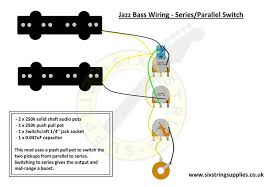 Wiring kit for precision bass® guitars. Jazz Bass Wiring Series Parallel Six String Supplies