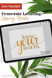 procreate lettering tutorial