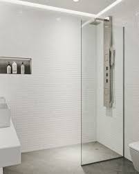shower glass partition enclosure at