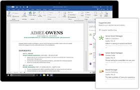 Microsoft Word Adds Linkedin Powered Resume Assistant To Office 365
