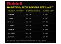 Riddell Warrior Iix Youth Football Shoulder Pads