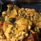 artichoke   black olive baked chicken
