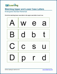 Help your children learn how to read and write the letters of the alphabet by using these fun, colorful and engaging letter recognition worksheets, . Uppercase And Lowercase Letters Worksheets For Kindergarten K5 Learning