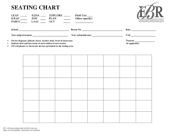 Sample Seating Chart In Word And Pdf Formats