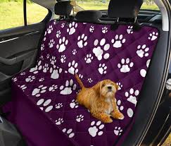 Paws Print Pet Backseat Cover Car