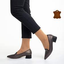 Pantofi dama Marco maro din piele naturala Prita - Kalapod