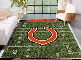 chicago bears nfl rug room carpet sport