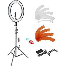 Neewer 18 Inch Smd Led Ring Light Dimmable Lighting Kit With 78 7 Inch Light Stand Filter And Hot Shoe Adapter For Camera Photo Studio Led Lighting Portrait Youtube Video Shooting No Carrying Bag