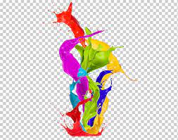 Assorted Color Splash Paints Graphic