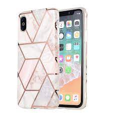 Rose gold iphone x case. Iphone Xs Max Case Marble Glitter Rose Gold Full Body Coverage Phone Case Tpu Rubber Silicone Protective Case For Iphone 10 Xs Max 6 5 Inch Pink Grey Buy Online In Cape Verde At