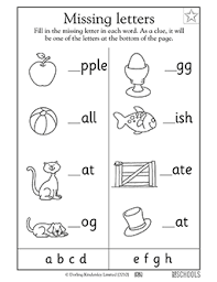 1st Grade Kindergarten Preschool Reading Writing Worksheets