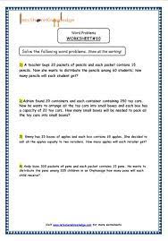 Step Word Problems Printable Worksheets