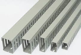 Betaduct Slotted Panel Trunking Grey Open Slot W50 Mm X D37 5mm L2m Pvc