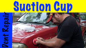DIY How To Repair Dent Using Suction Cup - YouTube