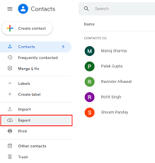 transfer contacts from one gmail