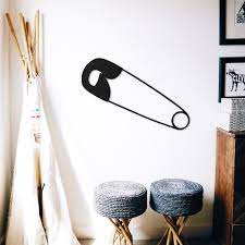 Safety Pin Metal Wall Art Office Wall