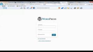 wordpress admin panel wp admin