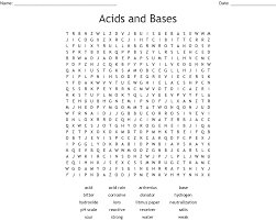 Some of the acids and bases included in the arrhenius theory are not acids and bases according to when do you use indicators and a ph meter to measure ph? Ph Worksheet Word Search Wordmint