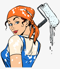 | view 30 painter illustration, images and graphics from +50,000 possibilities. 19 Painter Clipart Female Painter Huge Freebie Download Woman Painting House Cartoon Transparent Png 2134x2313 Free Download On Nicepng