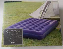 tesco double flocked inflatable airbed