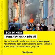 Son dakika: Bursa'da uçak düştü - İnfografikler - Yeni Şafak