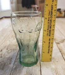 Genuine Coca Cola Green Glass Small Cup