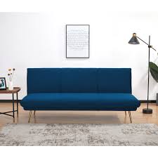gu velvet futon sofabed dark blue