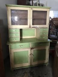 painted wood kitchen cupboard 1930s