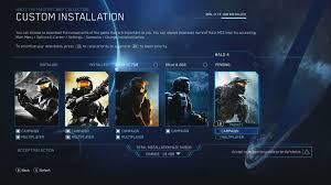 Odst and halo 4, the master chief collection each of the six games in in the master chief collection also brings its own multiplayer maps, modes and game types. Halo Master Chief Collection Custom Installation Lets You Choose What To Install Stevivor