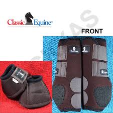 Details About Classic Equine Front Sports No Turn Bell Boots Legacy Horse All Sizes Color