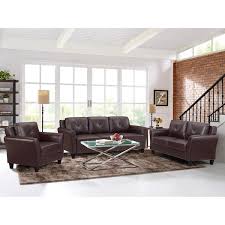 Romeo 31 5 In Java Faux Leather Microfiber 3 Seater English Rolled Ar