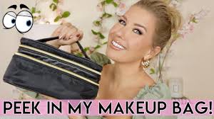 what s in my everyday travel makeup bag