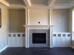 Fireplace Mantel With Wall Unit