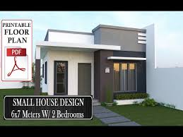 Small House Design 6x7 M Floor Plan