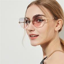 2020 Trendy Men Women Summer Rimless Sunglasses Fashion Small Rectangle Sun  Glasses Traveling Style UV400 Shades Eyewear : Clothing Accessories