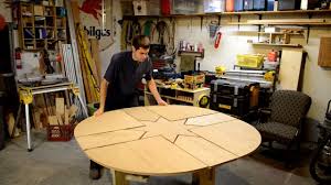an expanding wooden table hackaday