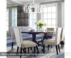 traditional mix for dining and living rooms
