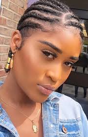 The cornrows are shaped like the tail of a scorpion back to front. Cornrow Hairstyles For Afro Hair