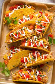 Chicken Tacos With Salsa And Cream Cheese gambar png