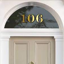 Gold House Number Stickers By Purlfrost