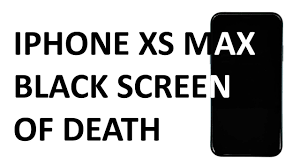 fix iphone xs max stuck on black screen