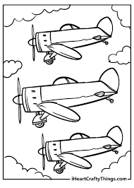 airplane coloring pages 100 free